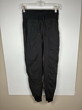 Lululemon 2 Dance Studio Jogger Black Lined Track Pants Yoga Studio Athletic